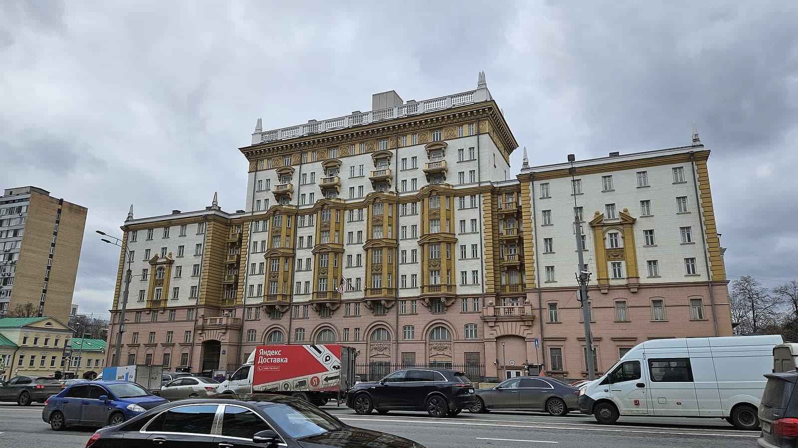 Edificio de la embajada de Estados Unidos en Moscú