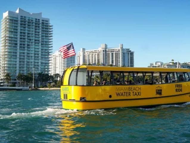 Taxi acuático gratuito de Miami Beach