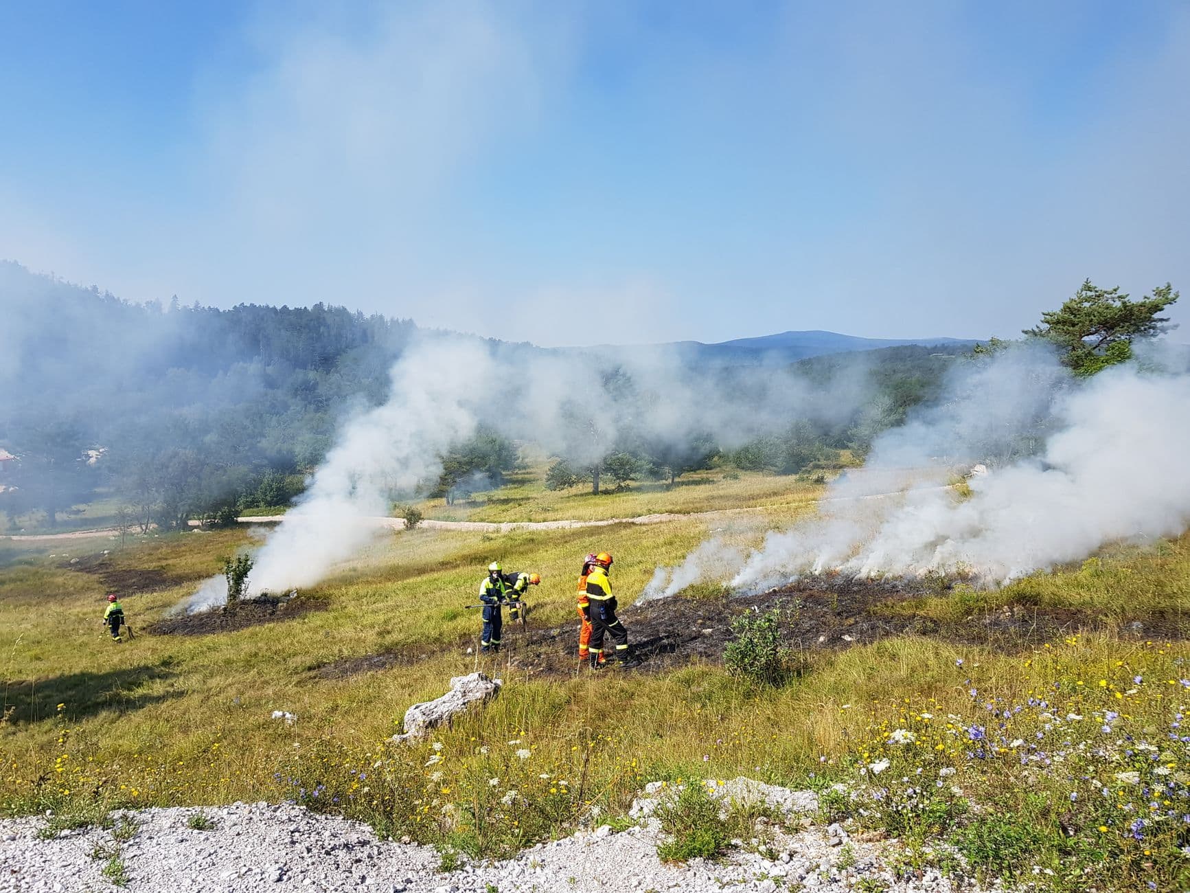 Un incendio forestal obliga a movilizar equipos de emergencia en la provincia de Huelva